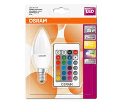 Osram 5w LED Candle E14 RGB With Remote Picture of Box