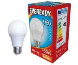 Eveready 9.6w LED GLS Opal E27 3000K - S13624