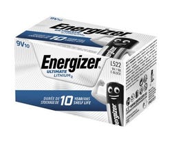 Energizer 9v Ultimate Lithium Batteries - Pack of 10