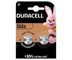 Duracell CR2032 3v Lithium Battery - Pack of 2