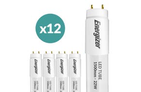 Energizer T8 5ft 22w LED Tube Frosted c/w FREE Starter - Multipack 12x