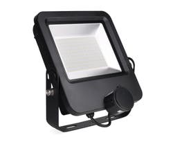 Bright Source 100w 6000k IP65 LED Floodlight - Daylight - Microwave Sensor & Emergency