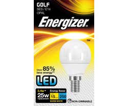 3.4w Energizer LED Golf 3000k E14 - S8837